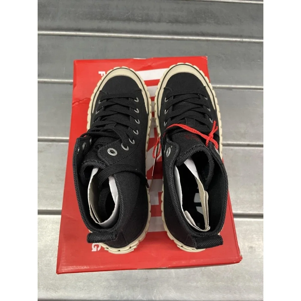 Diesel S-Hanami Mid X High Top Womens 38 US 7.5 Mens 6 Black Platform Shoes NWB‎
